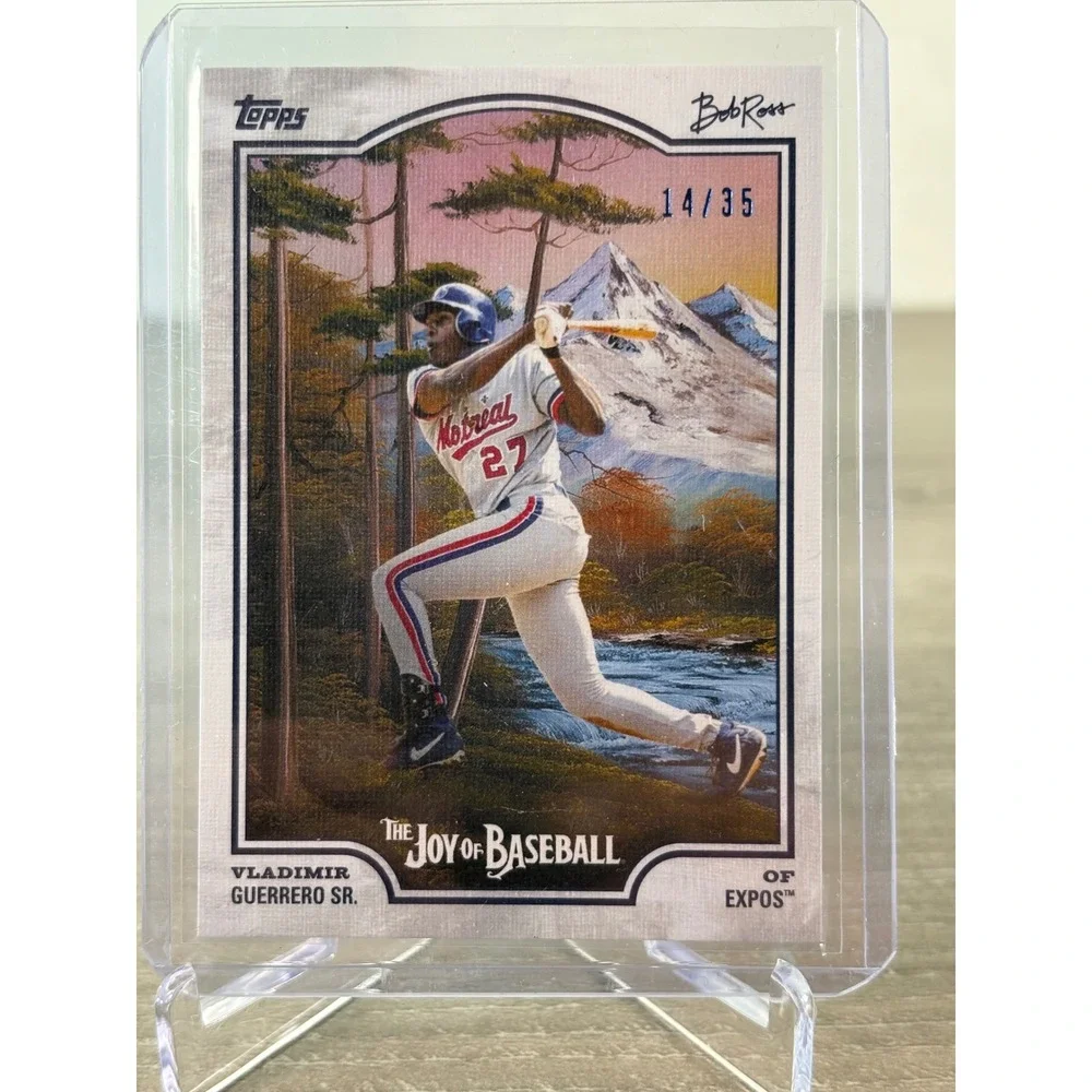 2025 Topps x Bob Ross Vladimir Guerrero Sr Montreal Expos /35 Joy of Baseball 59
